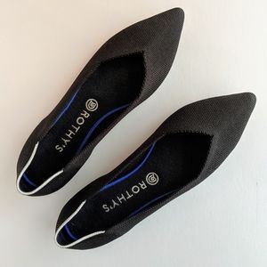 Rothy's Black Pointed Toe, 10.5